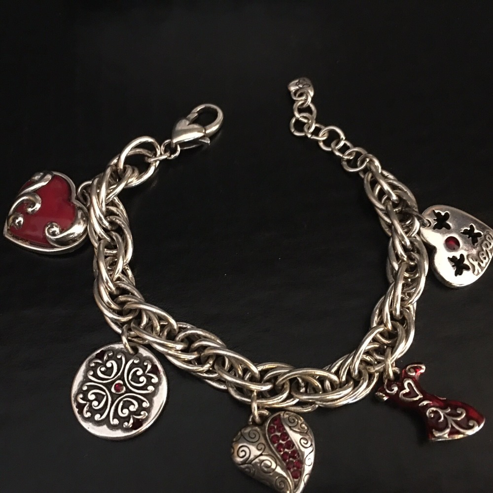 NEW Brighton Go Red Charm Courage Love Hope Dream Bracelet